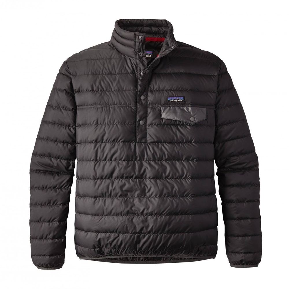 Patagonia Down Snap-T Pullover Forge Black Men's Large